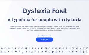UserWay Review - Dyslexia Font