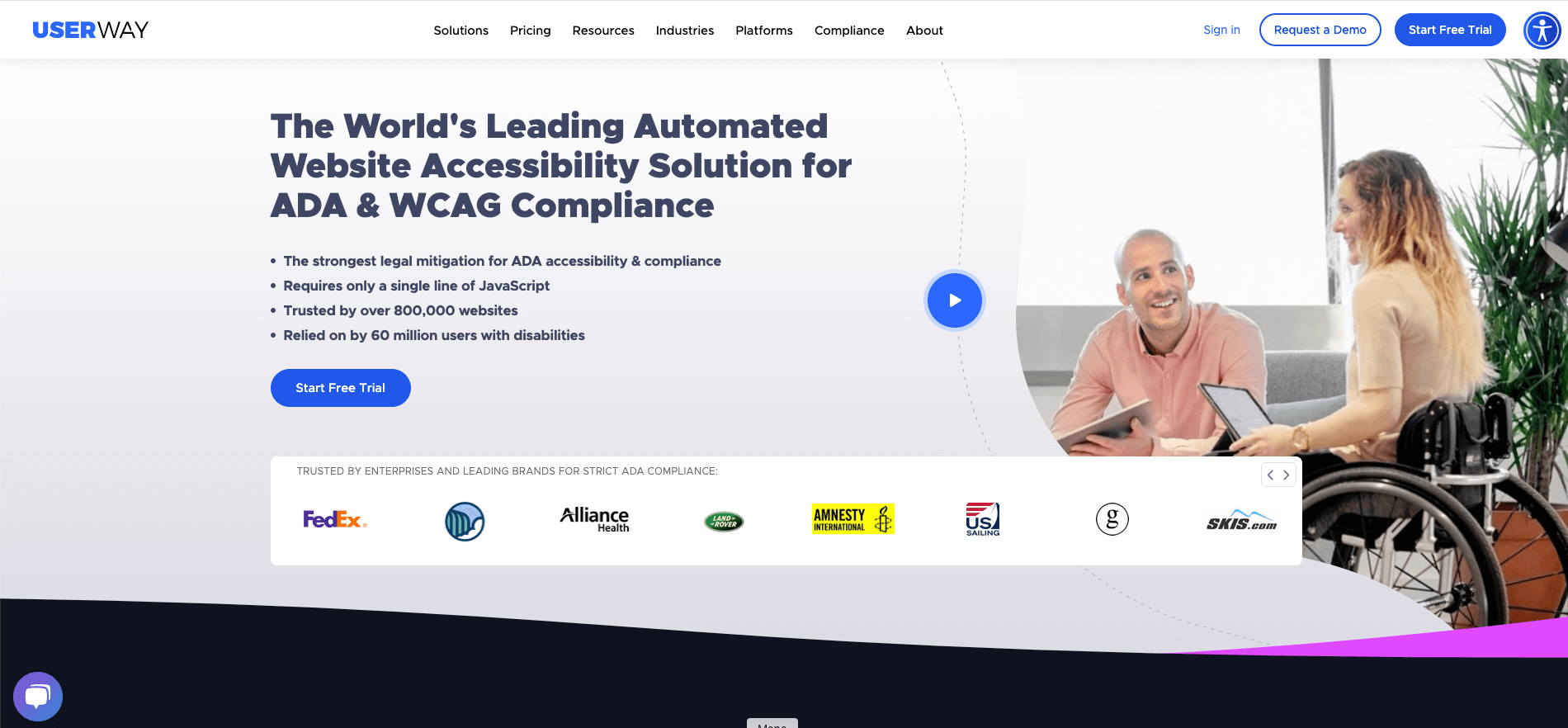 UserWay Review: Top Findings Web Accessibility Solutions
