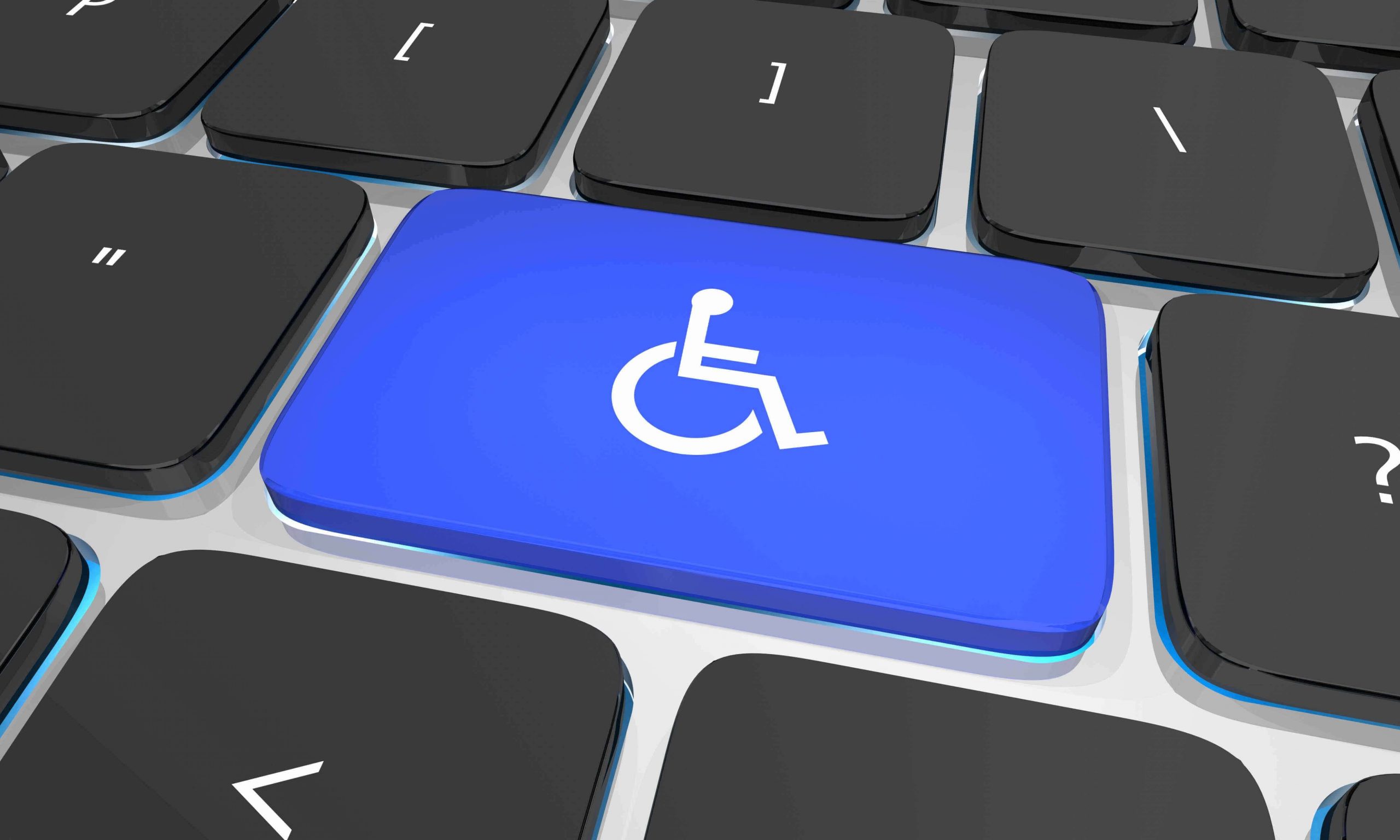 Tastatur-Computer-Behinderungstaste - Americans Disabilities Act