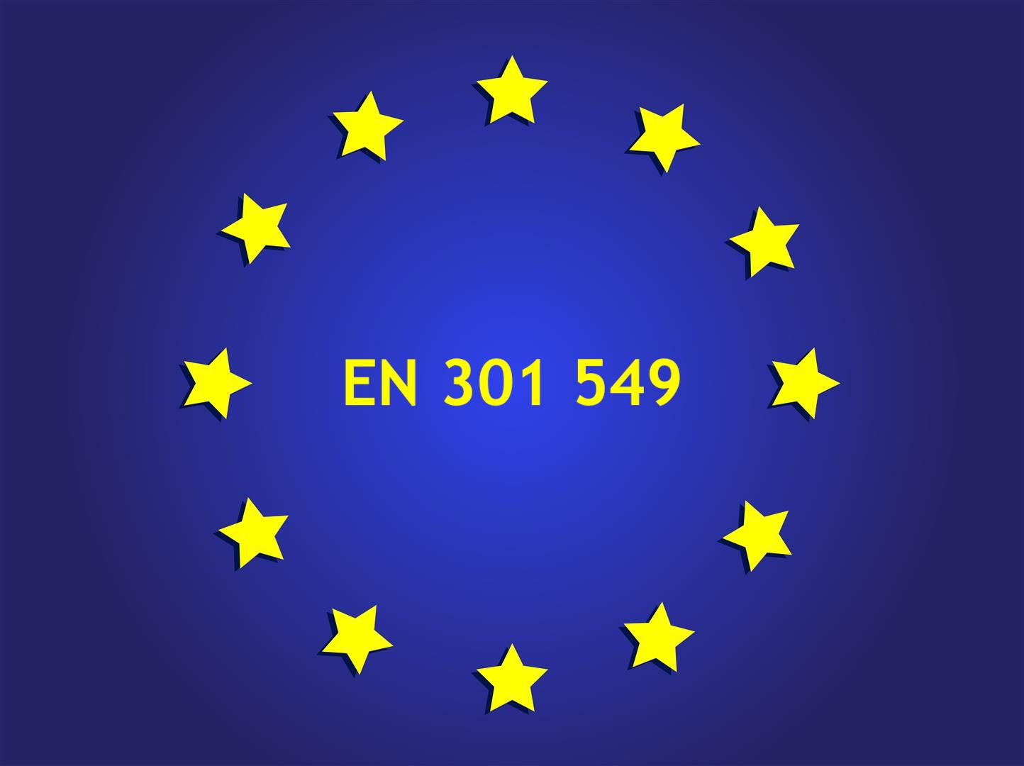 Bandiera dell'Unione Europea Conformità EN 301 549